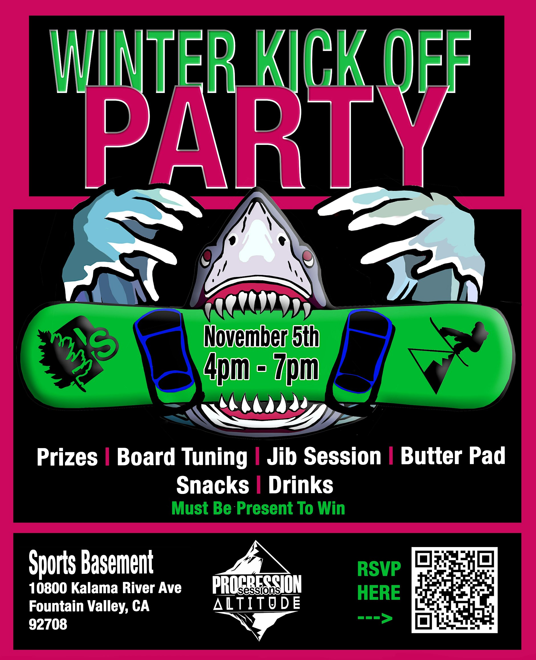 Snowboard Winter Kick Off Party — Fountain Valley 2026 poster or cover