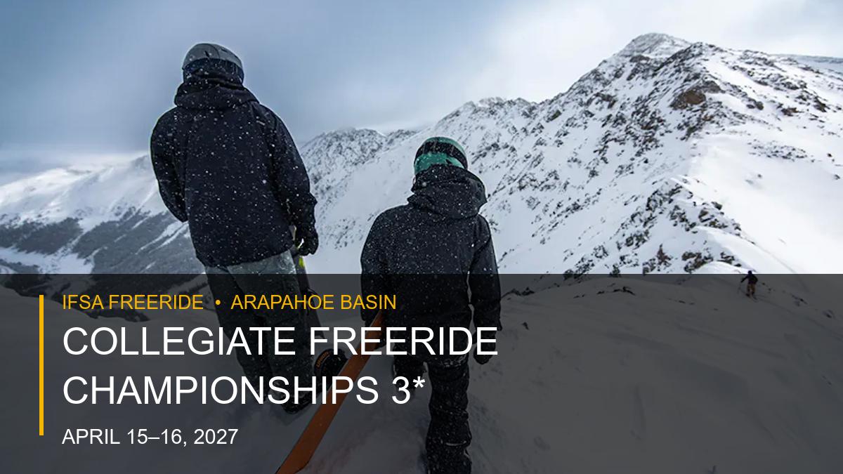 2027 Arapahoe Basin IFSA Collegiate Freeride Championships Qualifier 3* poster or cover
