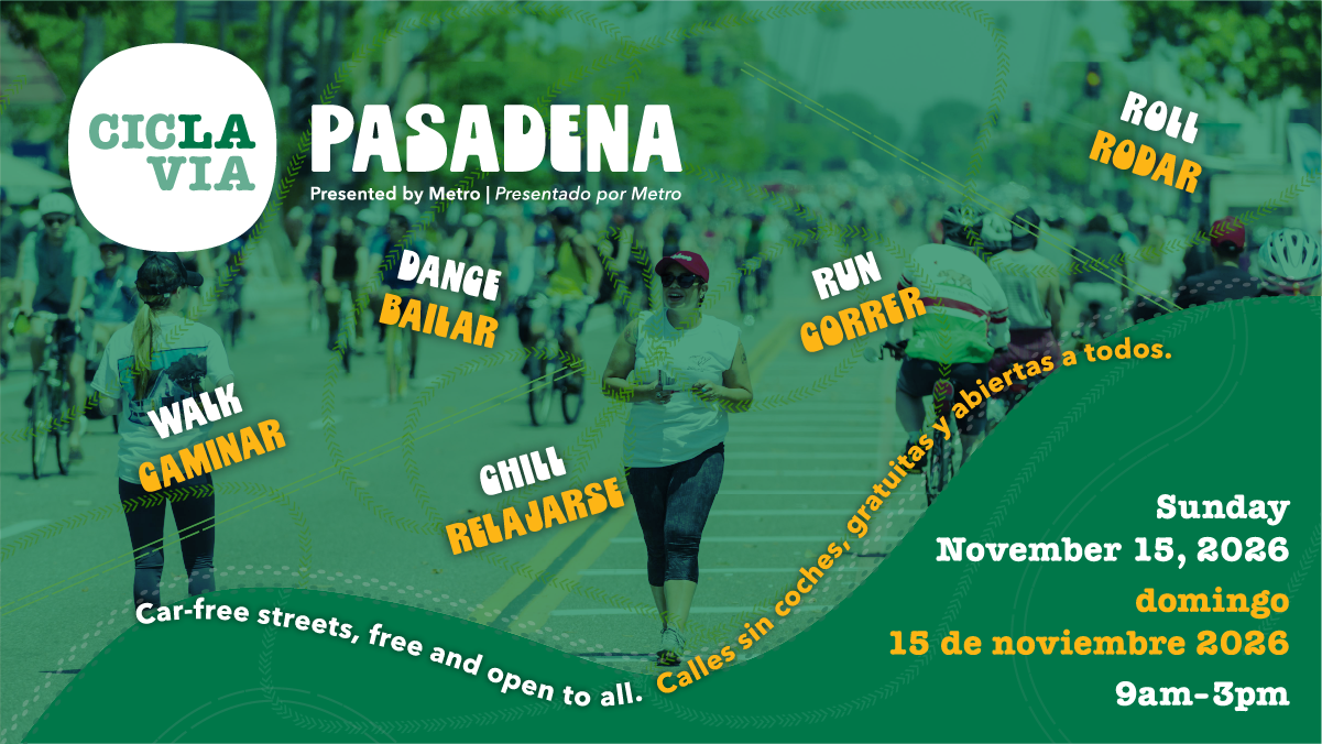 CicLAvia—Pasadena 2026 poster or cover