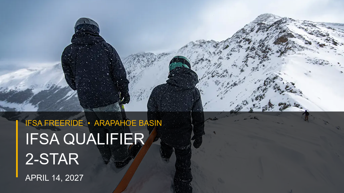 2027 Arapahoe Basin IFSA Qualifier 2* poster or cover