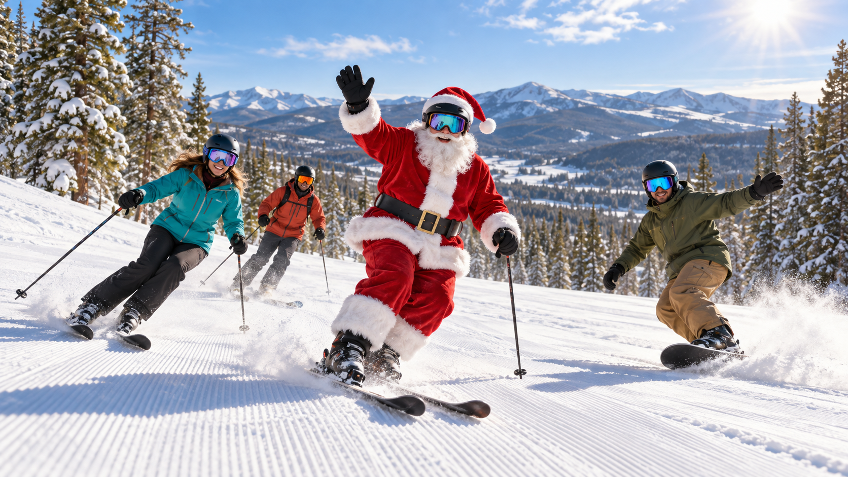 Ski with Santa at Angel Fire Resort 2026 poster or cover