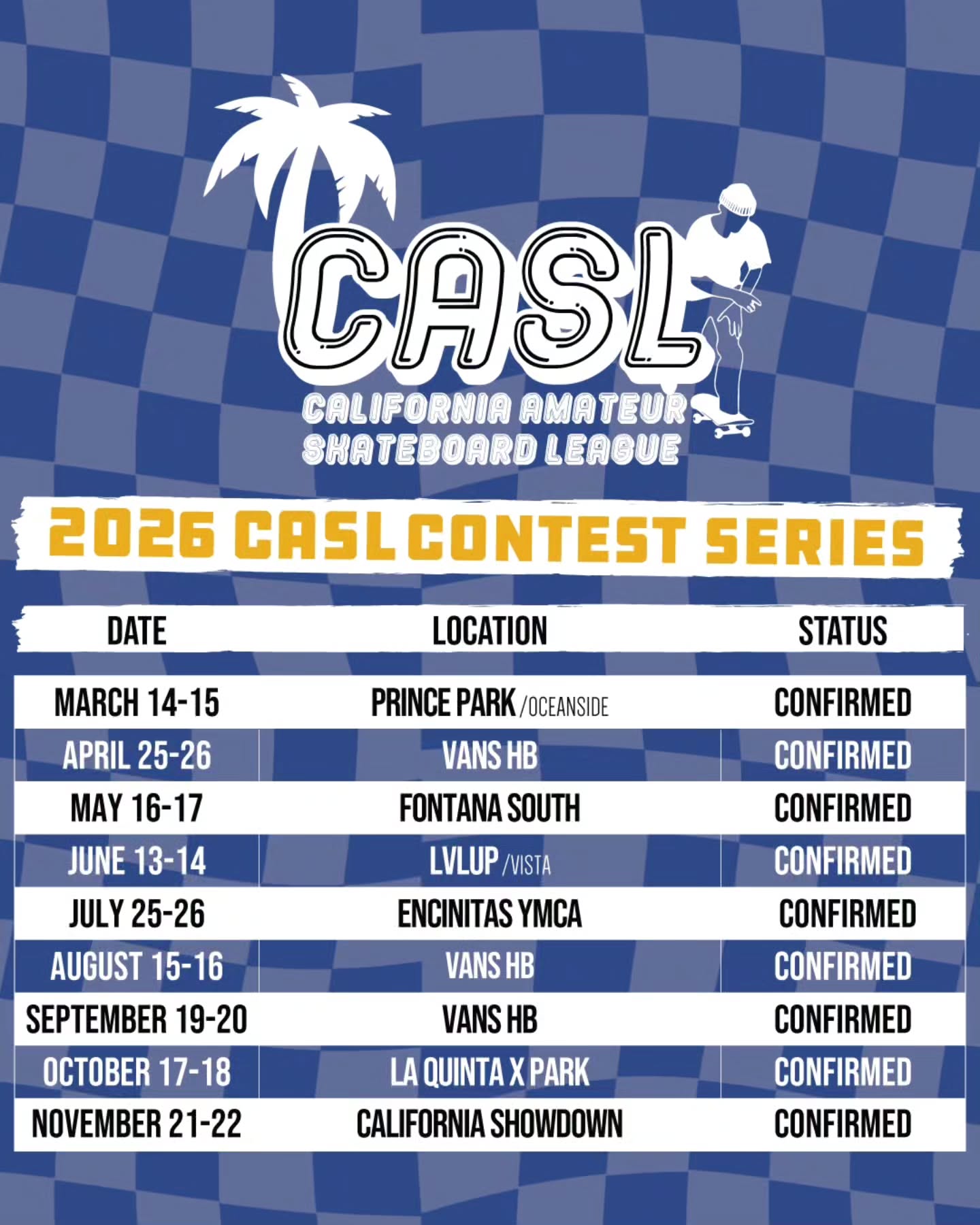CASL Contest #8 — La Quinta X Park 2026 poster or cover
