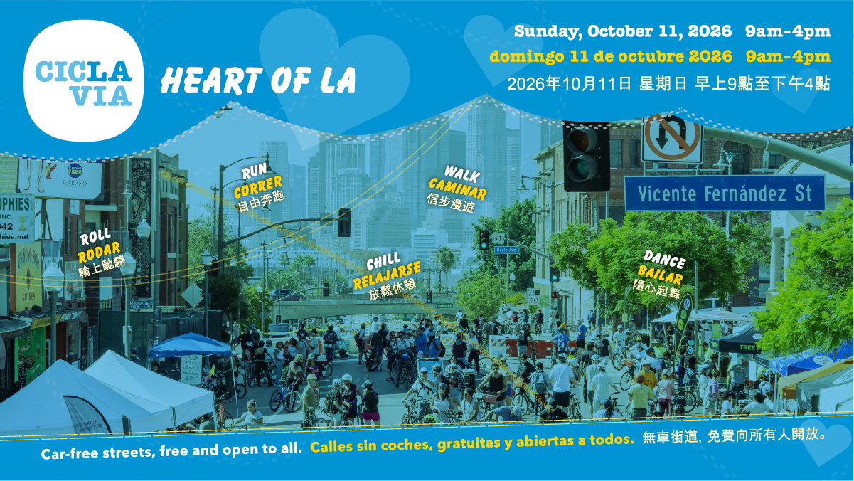 CicLAvia—Heart of LA 2026 poster or cover