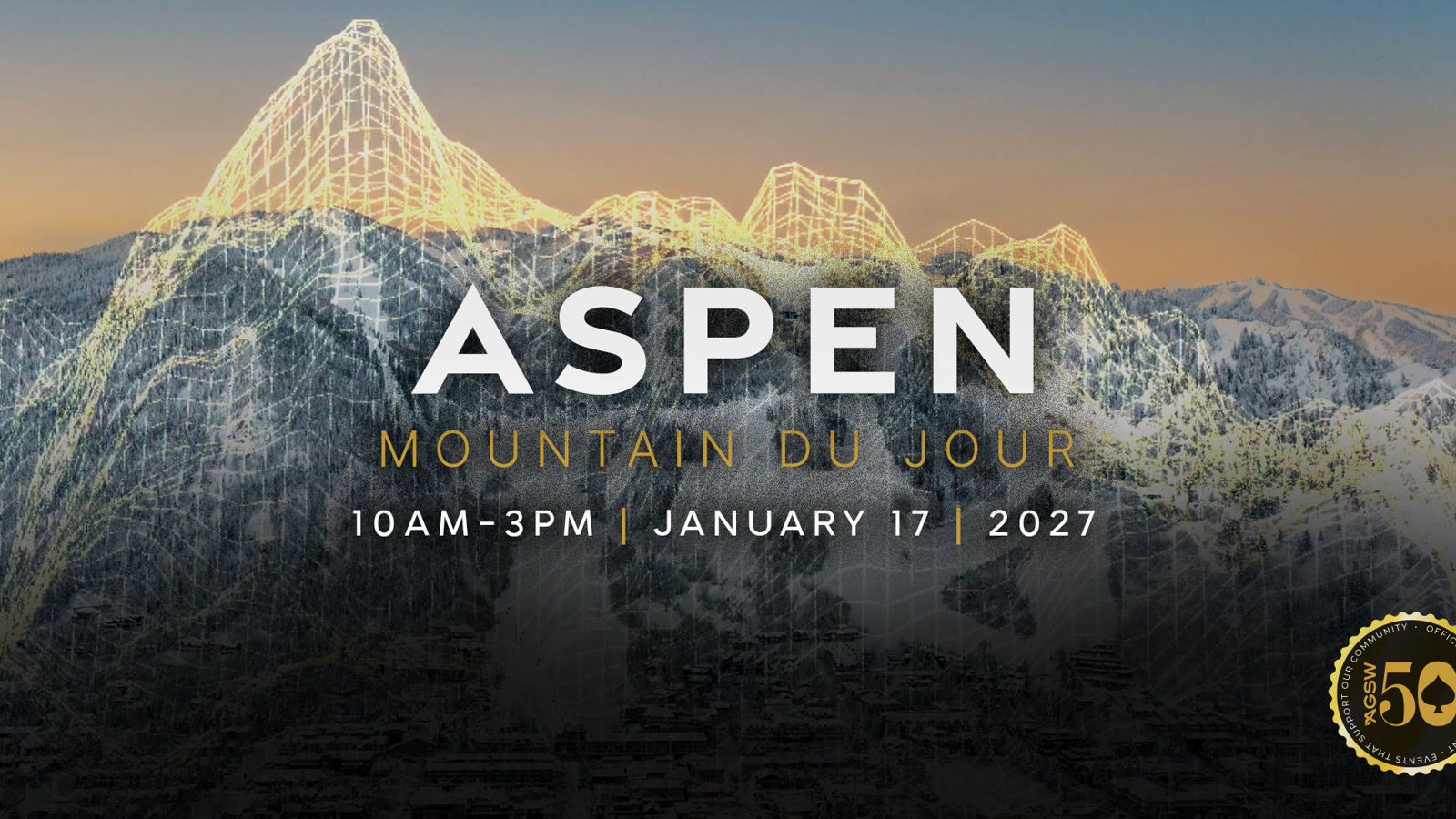 Aspen Gay Ski Week 2027: Mountain Du Jour — Aspen Mountain (Jan 17) poster or cover