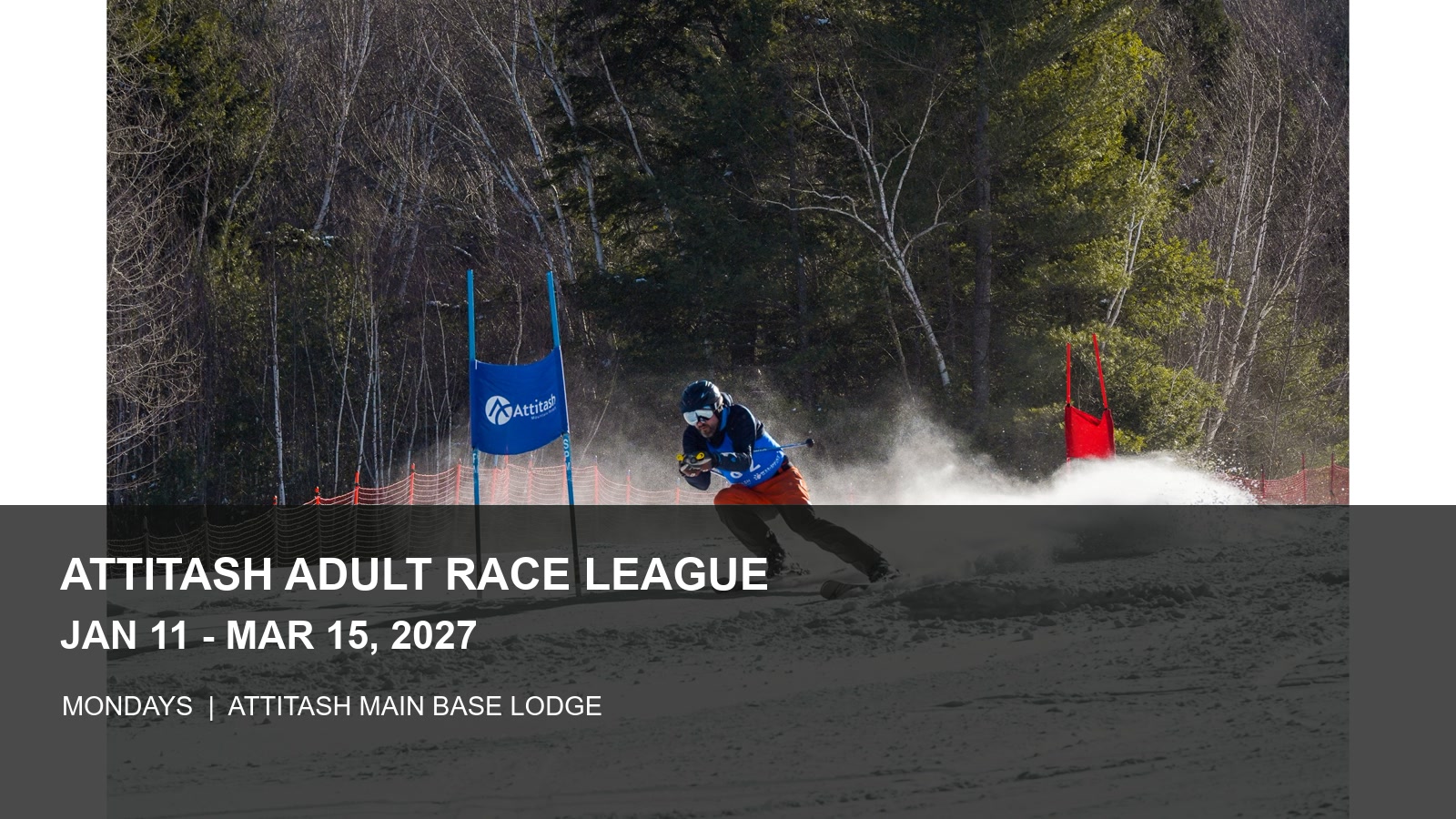 Attitash Adult Race League 2027 poster or cover