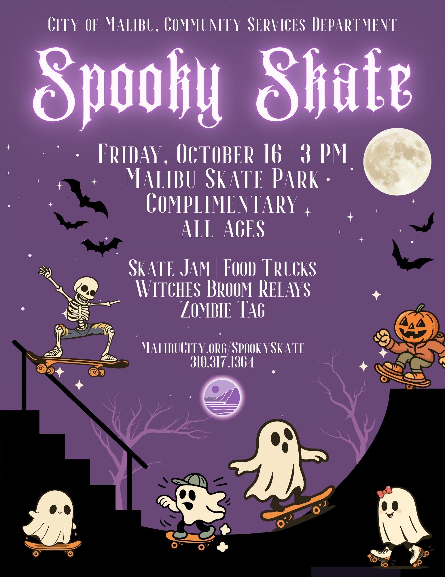 Spooky Skate 2026 — Malibu Skate Park poster or cover