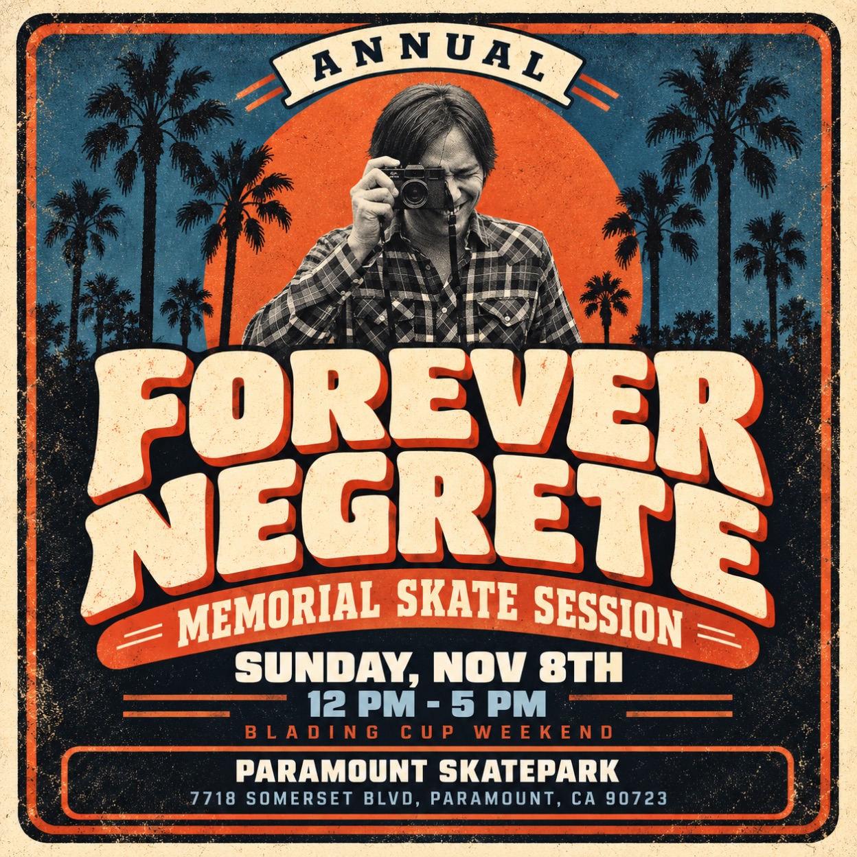 Brandon Negrete Memorial Skate Session — Paramount 2026 poster or cover