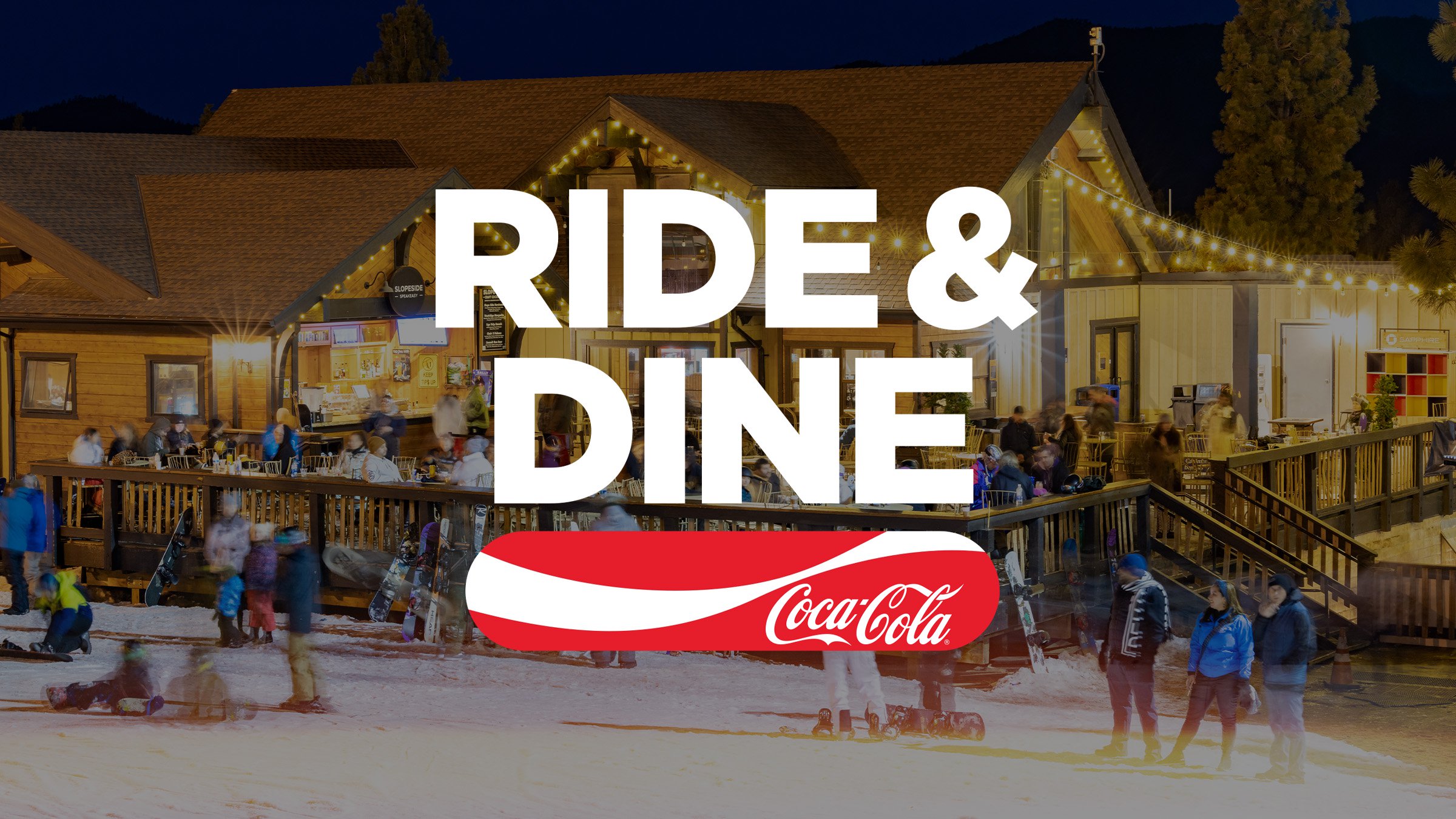 Coca-Cola Ride & Dine at Snow Summit — New Year's Day 2027 poster or cover