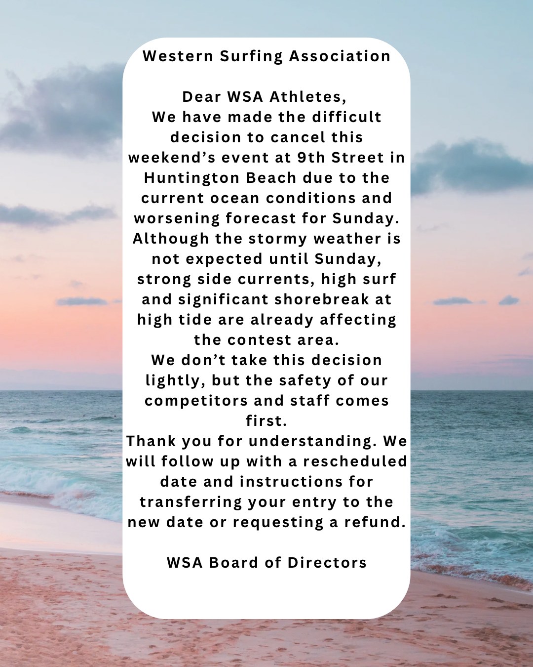 Salt Life WSA Championship Tour Stop #3 — Huntington Beach 2026 poster or cover