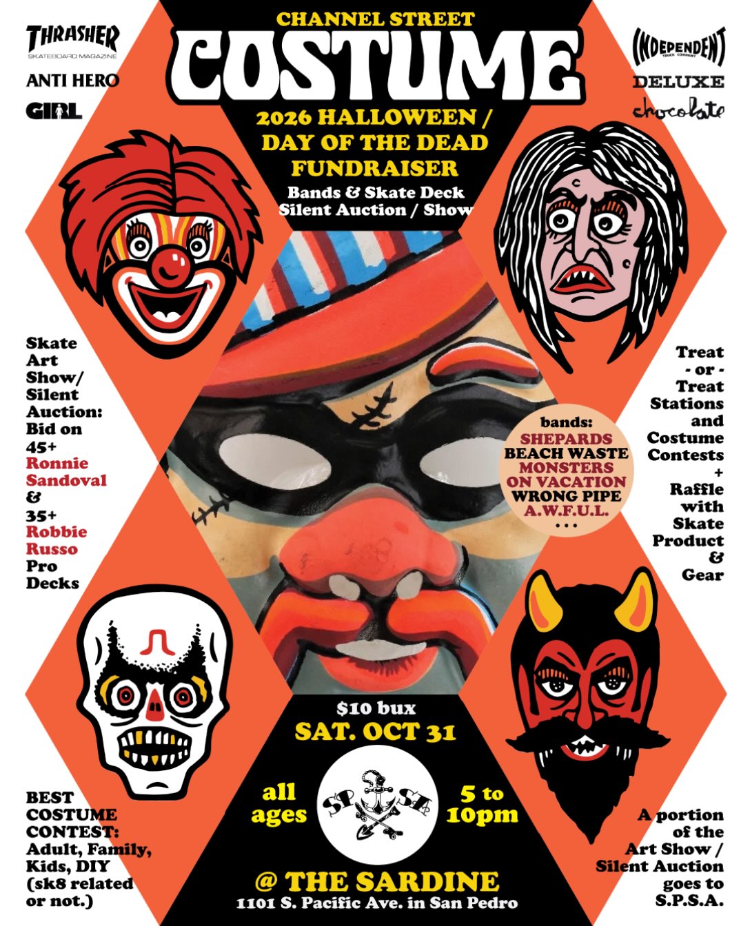 Channel Street Costume — Halloween / Day of the Dead Fundraiser 2026 poster or cover