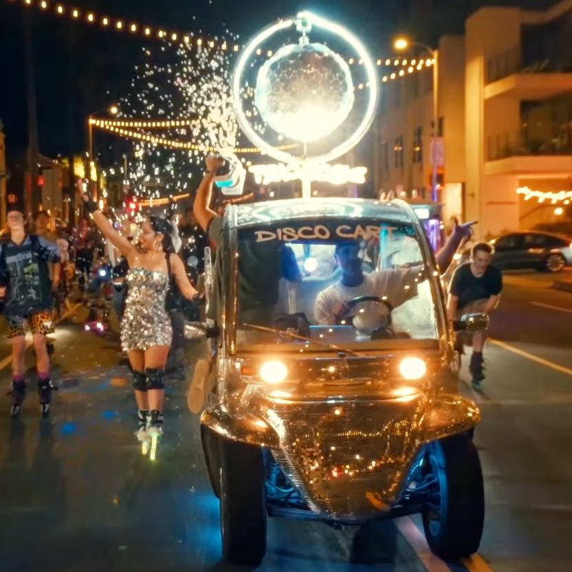 Creator TV × Skate Hunnies Disco Cart Ride — Santa Monica 2026 poster or cover