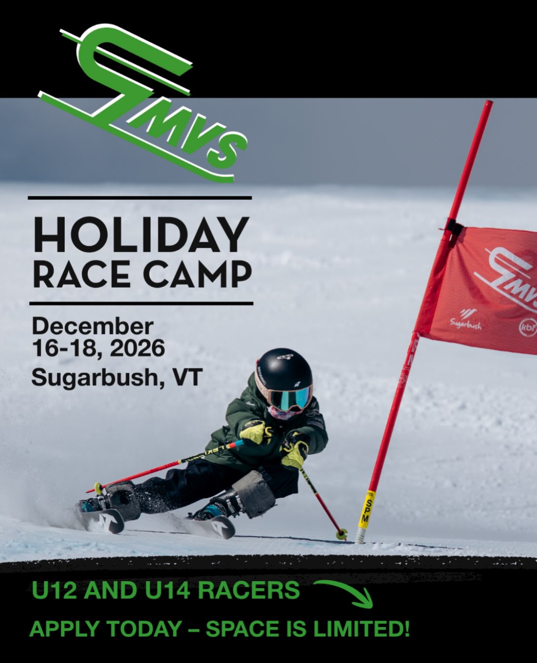 2026 GMVS Holiday Race Camp at Sugarbush poster or cover