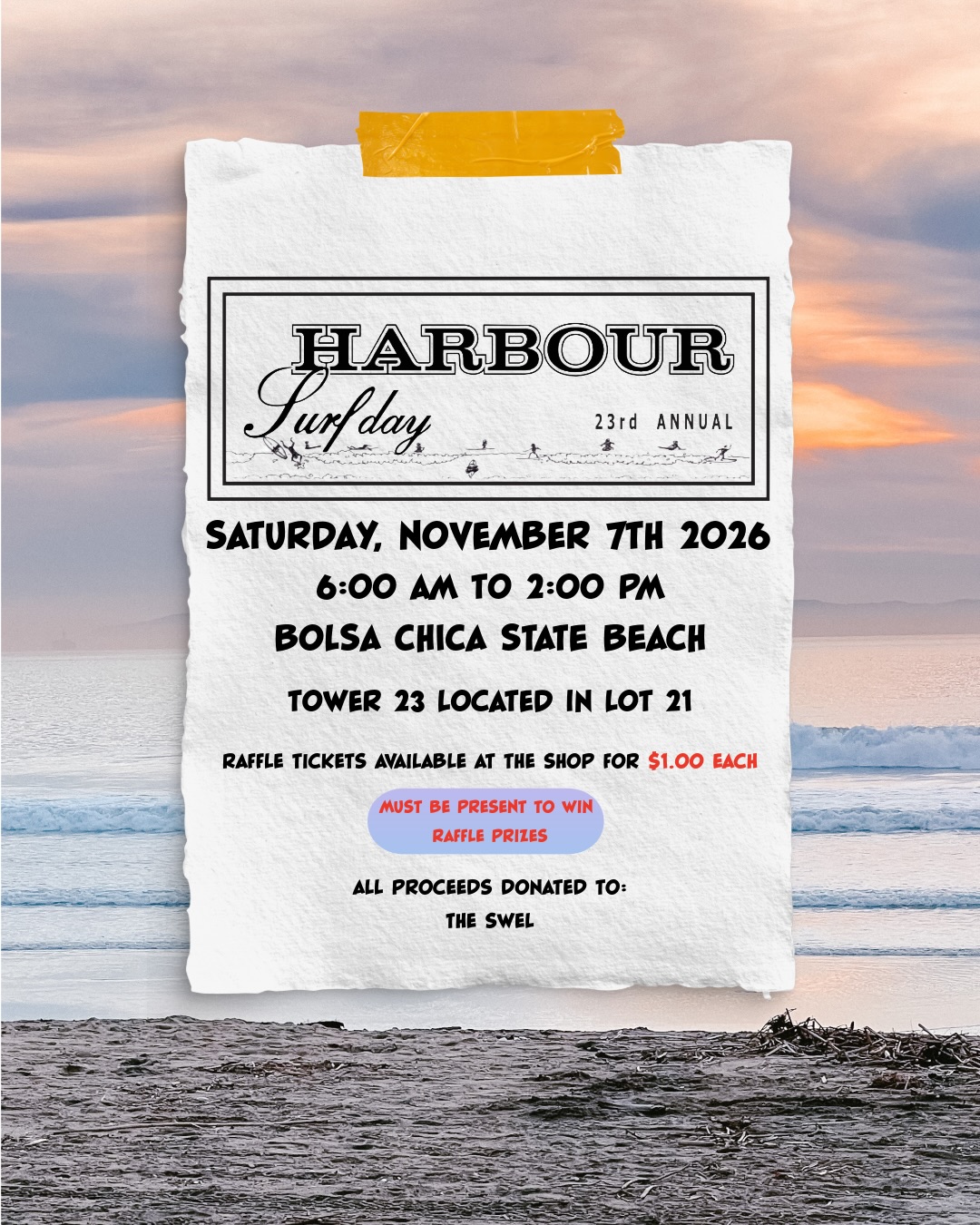 23rd Annual Harbour Surf Day — Huntington Beach 2026 poster or cover