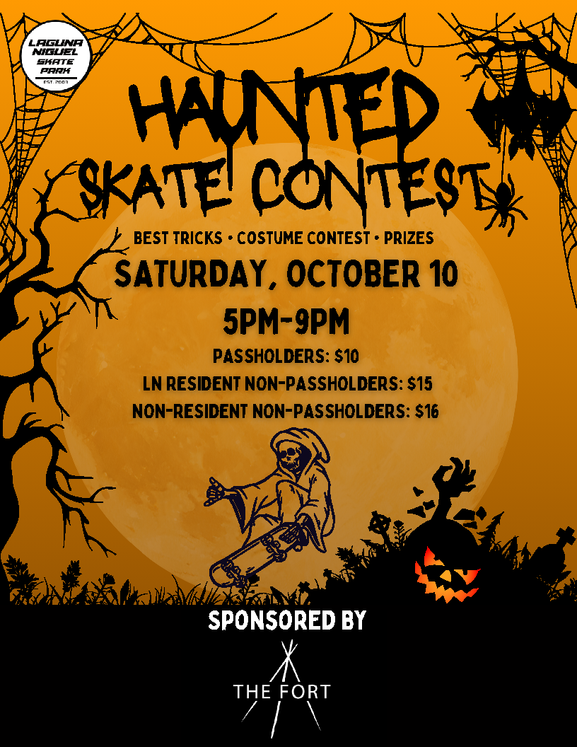 Haunted Skate Contest — Laguna Niguel 2026 poster or cover