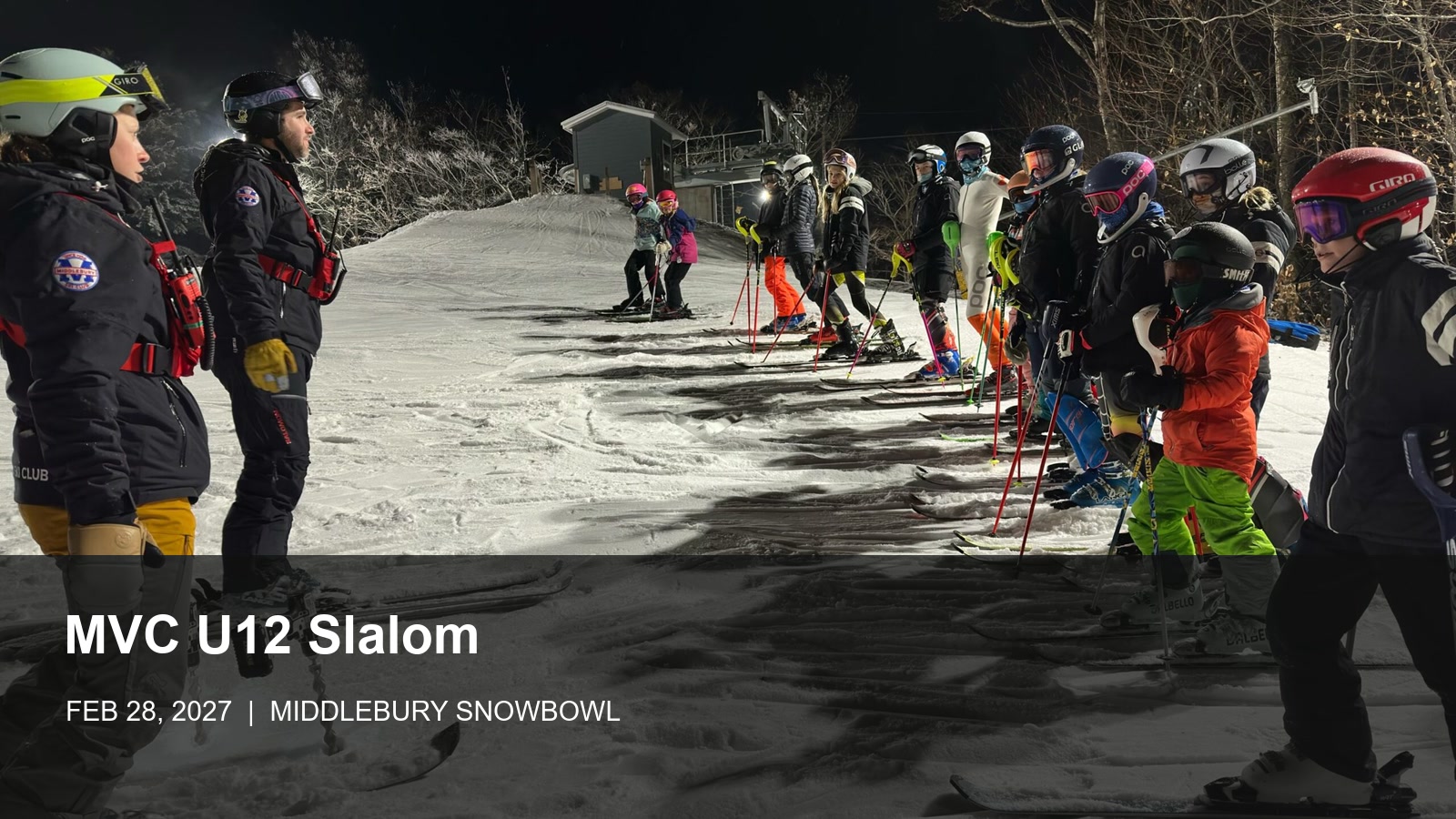 2027 MVC U12 Slalom at Middlebury Snowbowl poster or cover