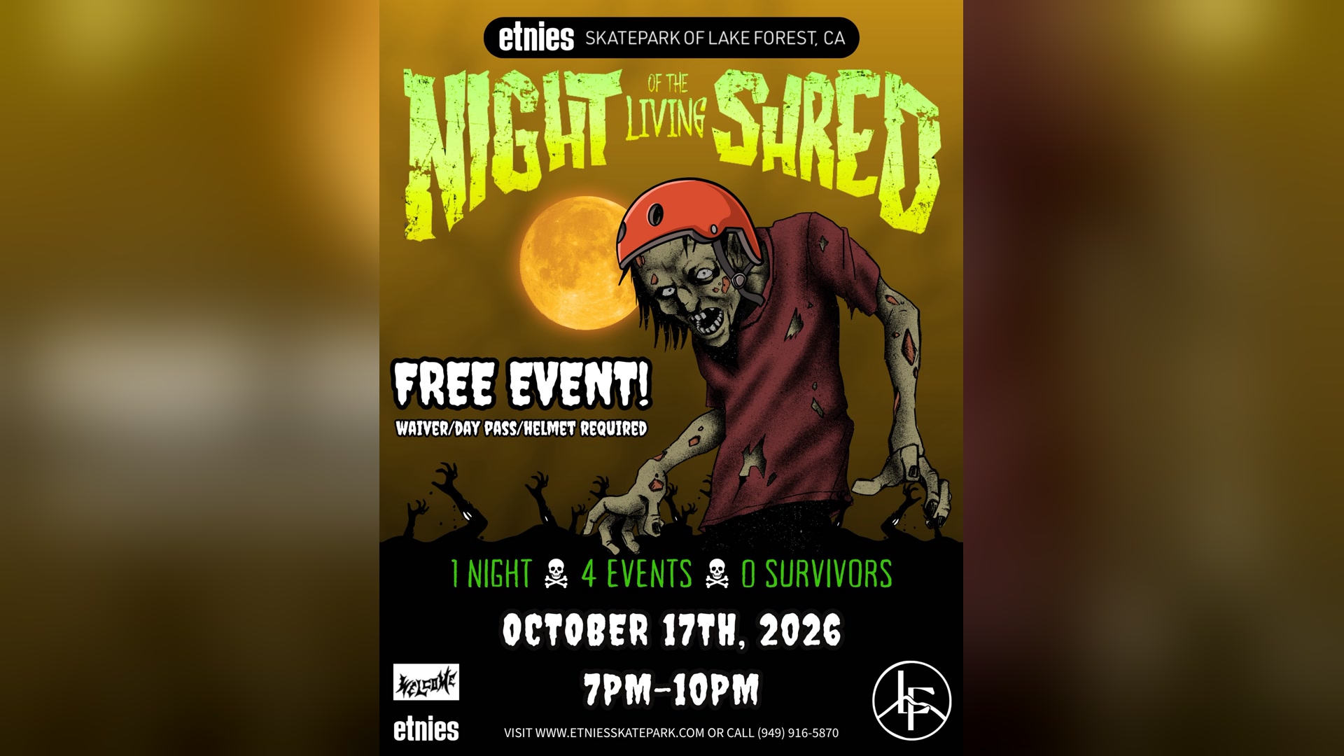 Night of the Living Shred 2026 poster or cover