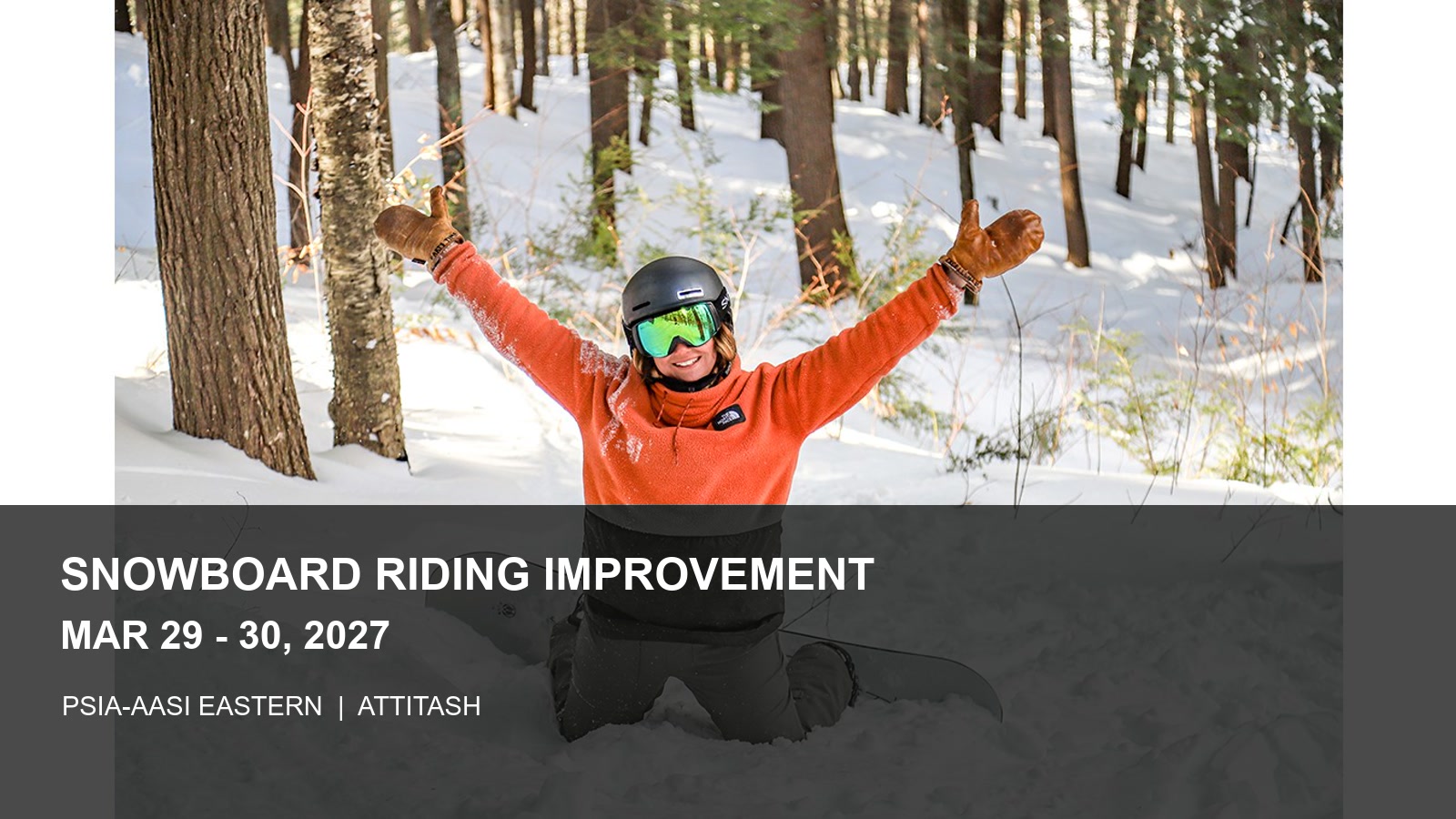 PSIA-AASI Snowboard Riding Improvement at Attitash poster or cover
