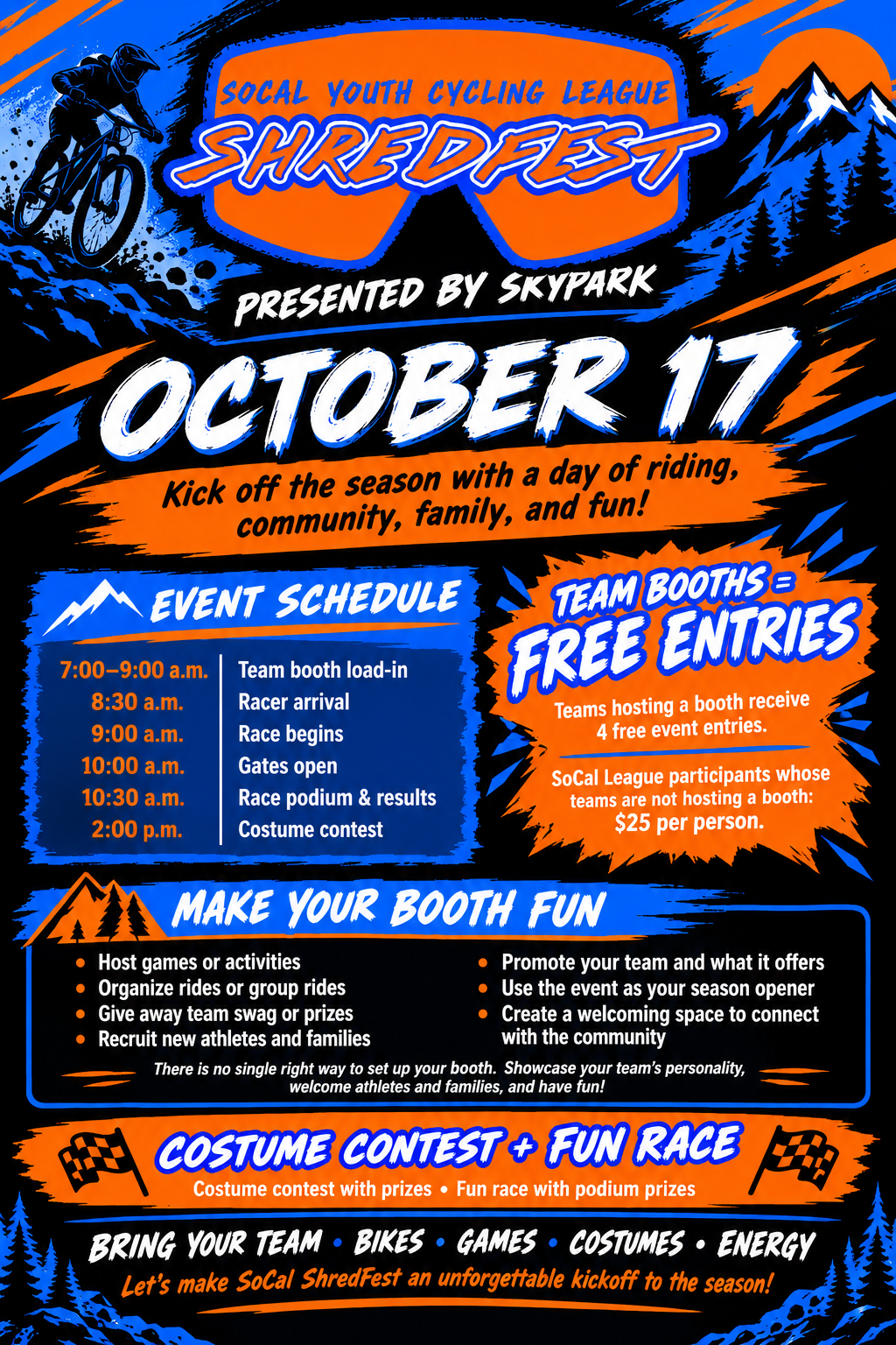 SoCal Shredfest — 2027 SoCal Youth Cycling Season Opener poster or cover