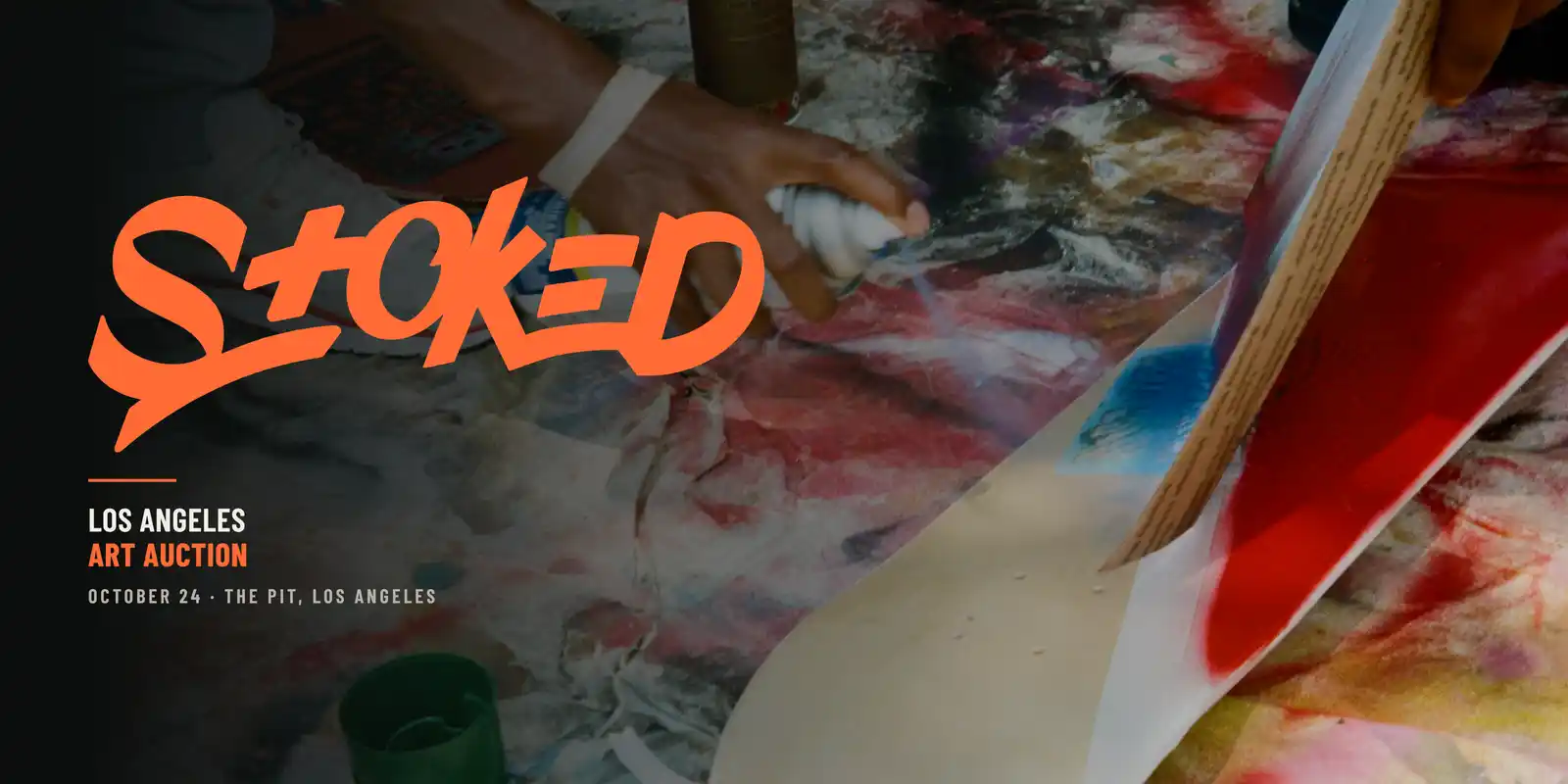 STOKED Los Angeles Art Auction 2026 poster or cover