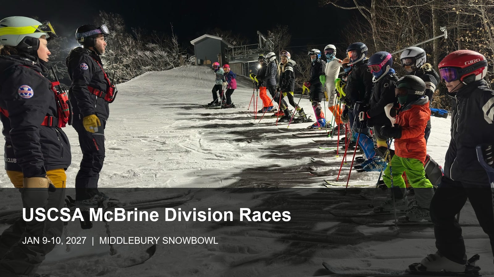 2027 USCSA McBrine Division Races at Middlebury Snowbowl poster or cover