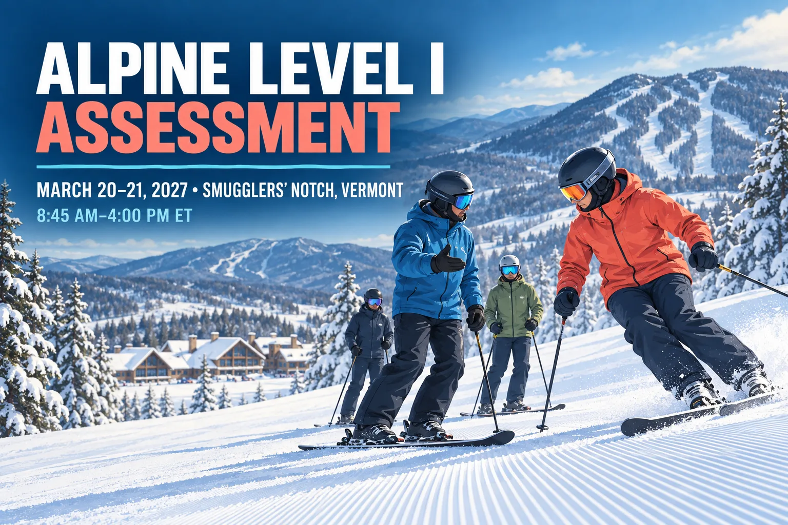 Alpine Level I Assessment at Smugglers' Notch – March 2027 poster or cover